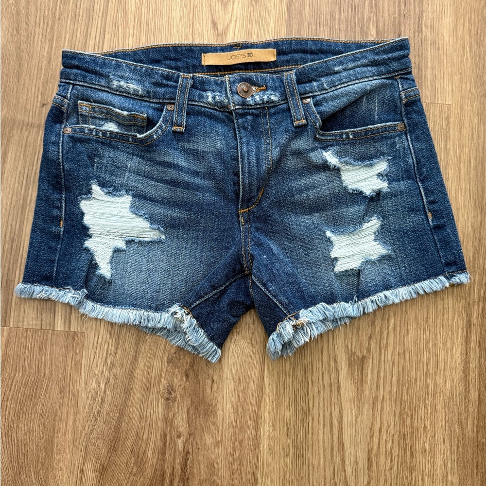 Joe's Jeans Women's Distressed Blue Cutoff Shorts Size 24